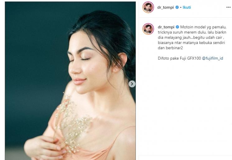 Ariel Tatum dipotret Tompi (Instagram/@dr_tompi)