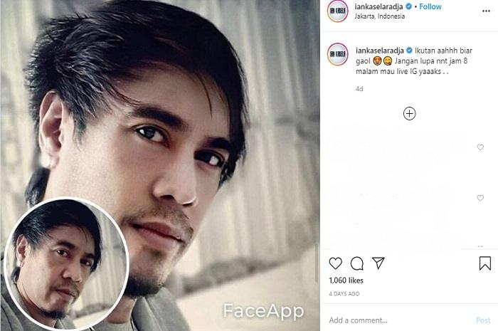 Penampilan Ian Kasela tanpa kacamata (Instagram @iankaselaradja)