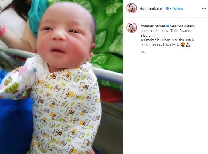 Anak kedua Donnie Sibarani. (Instagram/@donniesibarani)