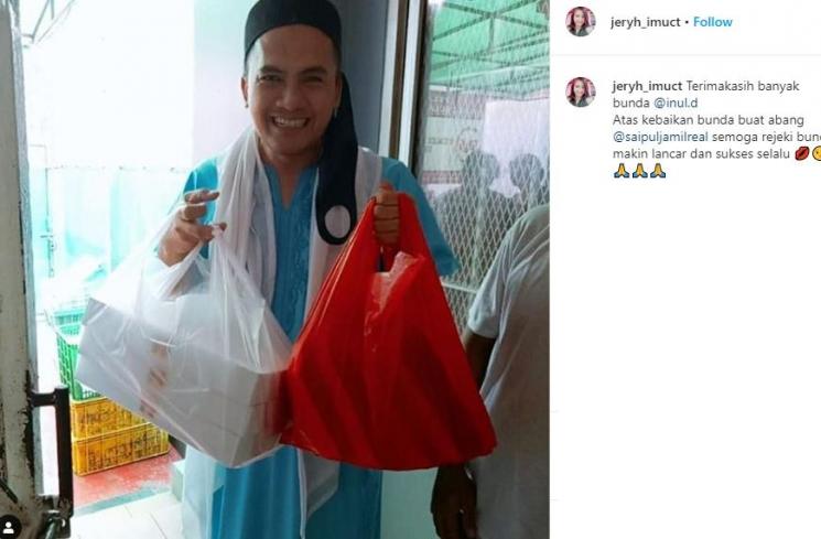 Saipul Jamil bersama rekan artis. (Instagram/@jeryh.imuct)