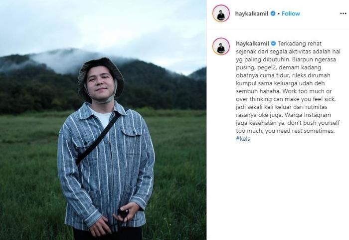Adu gaya Haykal Kamil dan Jordi Onsu. (Instagram/@haykalkamil)