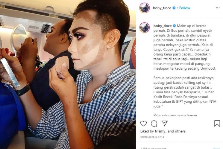 Pundi pundi uang Boby Tince. (Instagram/@Boby_tince)