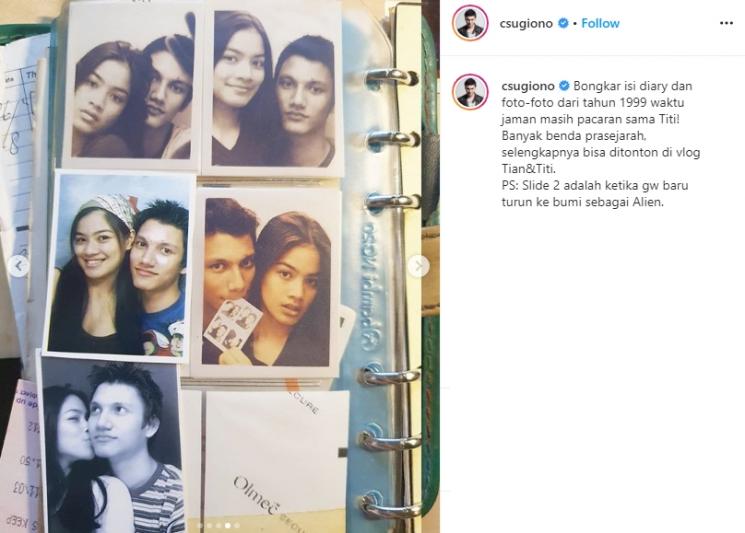 Kenangan pacaran Christian Sugiono dan Titi Kamal. (Instagram/@csugiono)