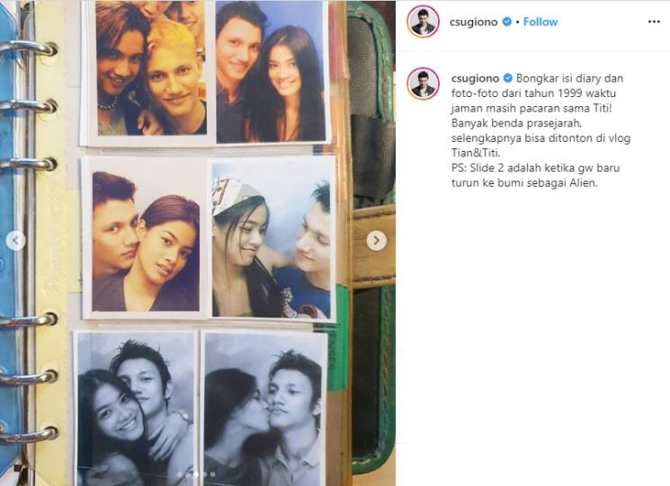 Kenangan pacaran Christian Sugiono dan Titi Kamal. (Instagram/@csugiono)