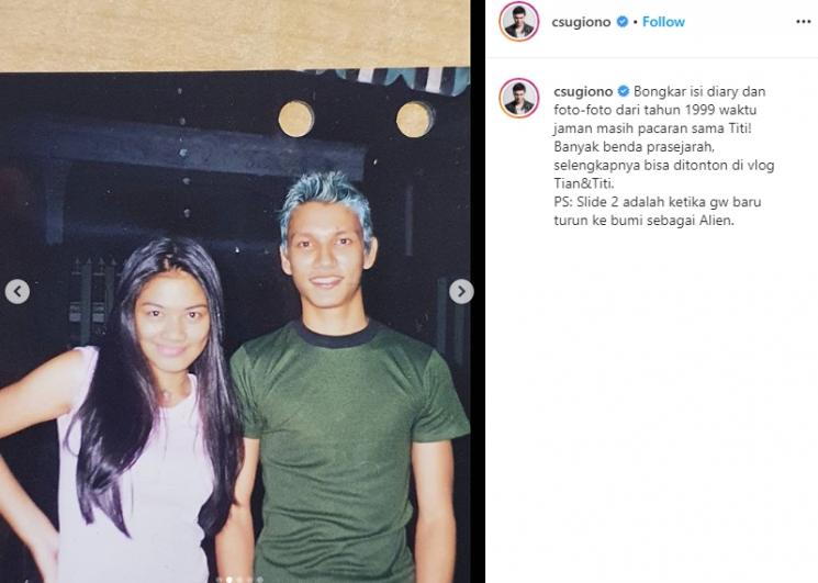 Kenangan pacaran Christian Sugiono dan Titi Kamal. (Instagram/@csugiono)