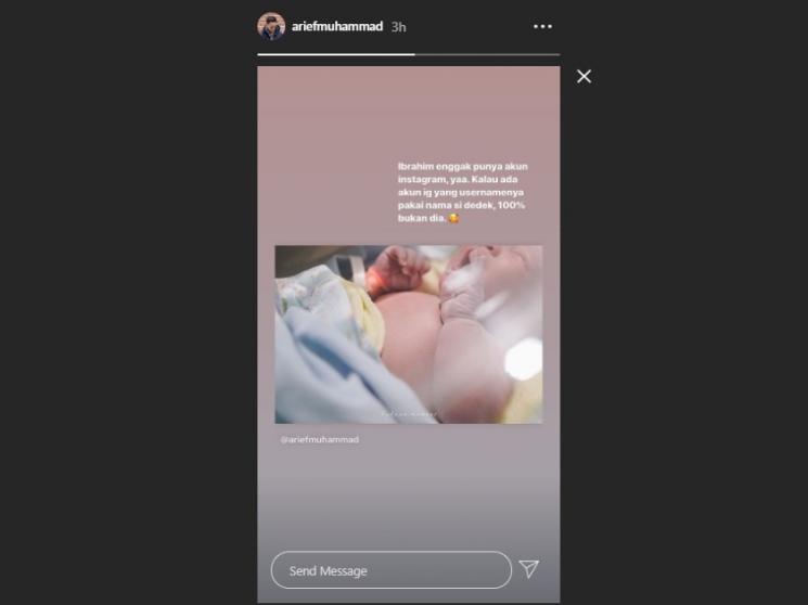Arief Muhammad dikaruniai anak pertama. (Instagram/@ariefmuhammad)