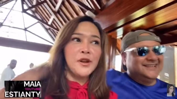 Maia Estianty dan Irwan Mussry liburan. (YouTube)