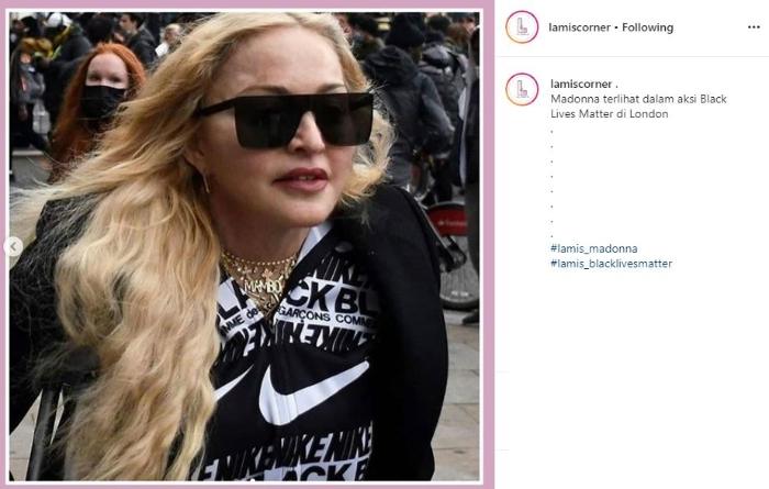 Madonna. (Instagram/@lamiscorner)