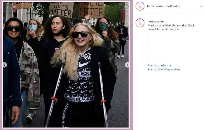 Madonna. (Instagram/@lamiscorner)