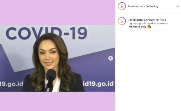 dr Reisa Brotoasmoro. (Instagram/@lamiscorner)
