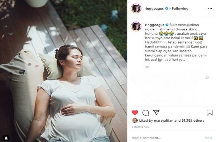 Ringgo Agus Rahman kesulitan penuhi ngidam istri (Instagram @ringgoagus)