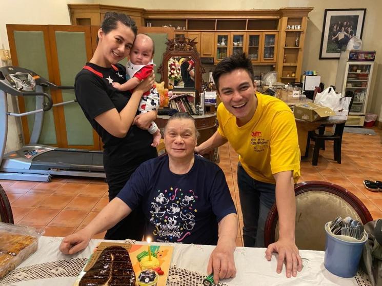 Ulang Tahun Ayah Baim Wong, Johnny Wong. (Instagram/@baimwong)