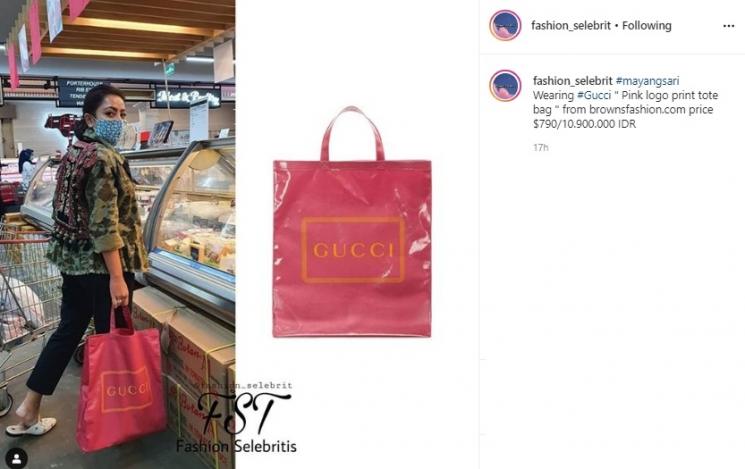 Harga tas Mayangsari. (Instagram/@fashion_selebrit)