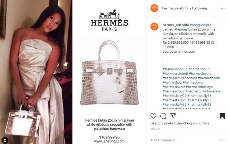 Tas mewah kembar artis. (Instagram/@hermes_selebritii)