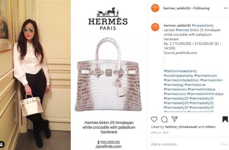 Tas mewah kembar artis. (Instagram/@hermes_selebritii)