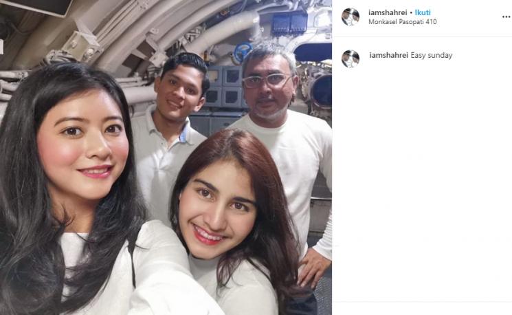 Qory Sandioriva, Shah Rei dan anak sambung (Instagram/@iamshahrei)