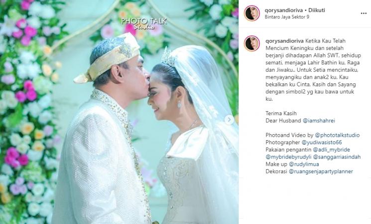 Qory Sandioriva dan Shah Rei (Instagram/@qorysandioriva)