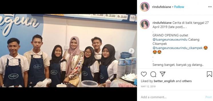 Rindu AFI. (Instagram/@rindufebiane)