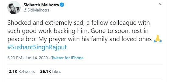Sidhart Malhotra, (Twitter/@SidMalhotra)