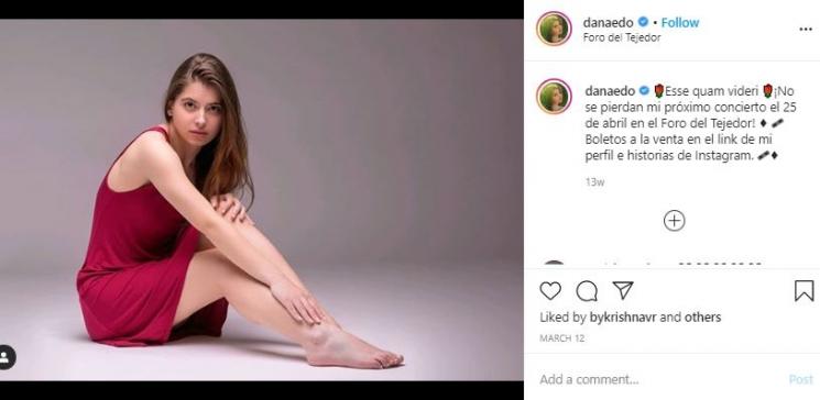 Potret terbaru pemeran Dulce Maria, Daniela Aedo. (Instagram/@danaedo)