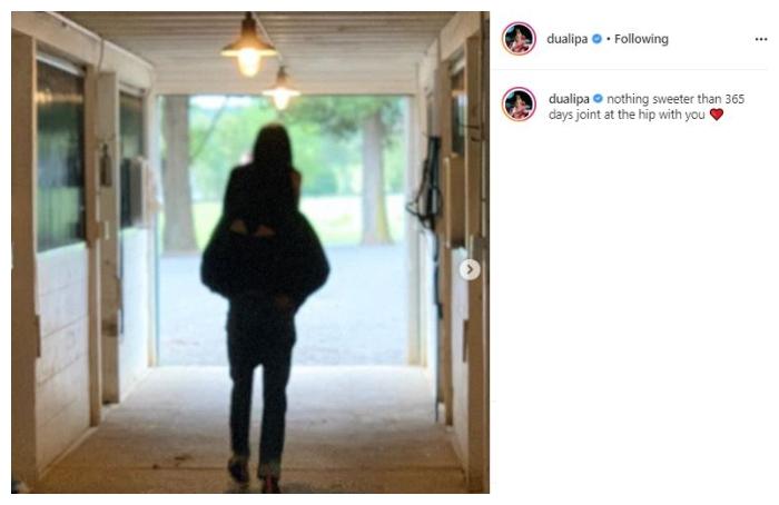 Potret mesra Dua Lipa dan Anwar Hadid. (Instagram/@dualipa)