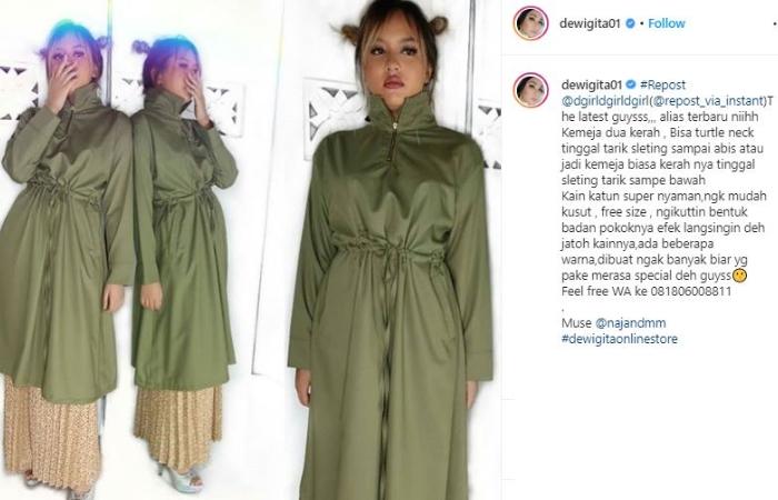 Naja Dewi Maulana. (Instagram/@dewigita01)