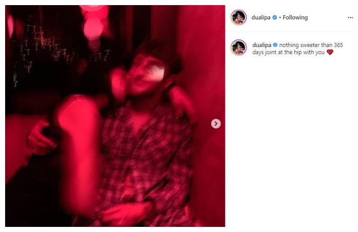 Potret mesra Dua Lipa dan Anwar Hadid. (Instagram/@dualipa)