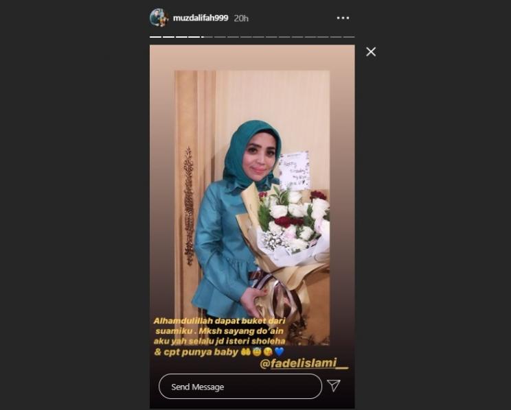 Muzdalifah ingin punya momongan lagi. (Instagram/@muzdalifah999)
