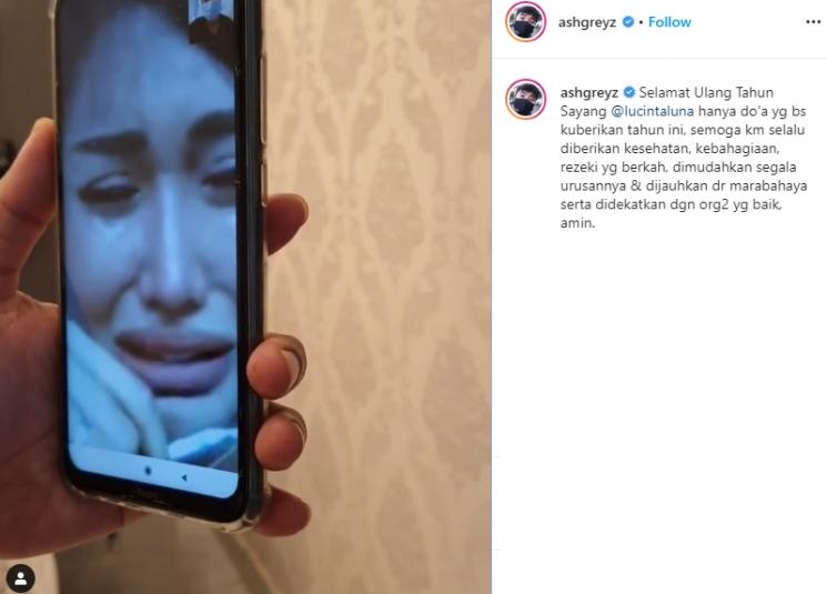 Lucinta Luna ulang tahun. (Instagram/@ashgreyz)