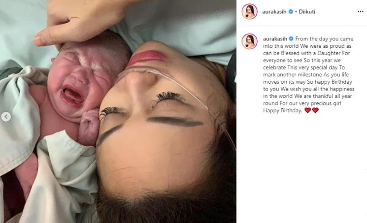 Putri Aura Kasih ultah (Instagram/@aurakasih)