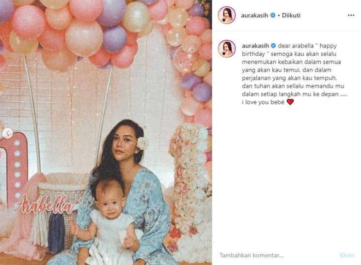 Putri Aura Kasih ultah (Instagram/@aurakasih)