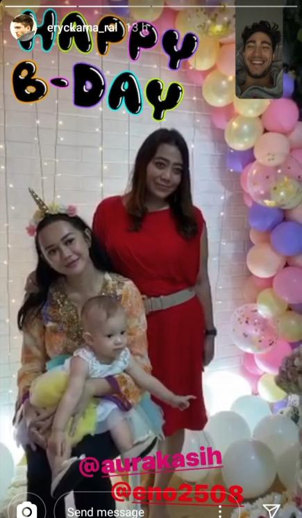 Putri Aura Kasih ultah (Instagram/@eryckama_ral)