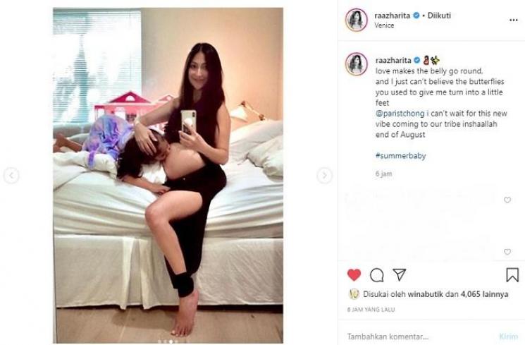 Rahma Azhari pamer baby bump (Instagram @raazharita)