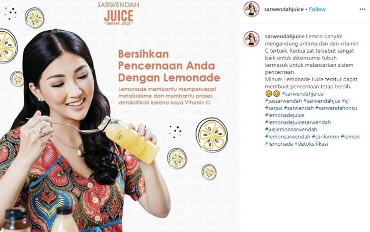 Bisnis Sarwendah (Instagram/sarwendahjuice)
