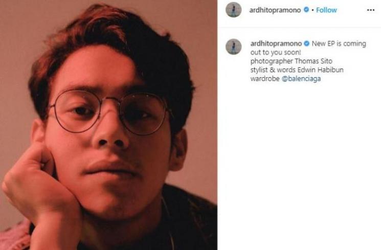 Ardhito Pramono. (Instagram/@ardhitopramono)
