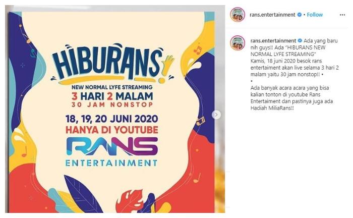 RANS Entertainment. (Instagram/@raffinagita17)