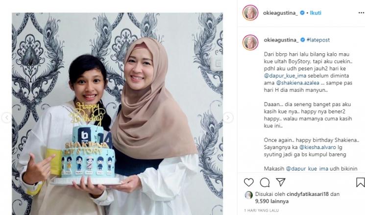 Ultah putri Okie Agustina (Instagram/@okieagustina_)