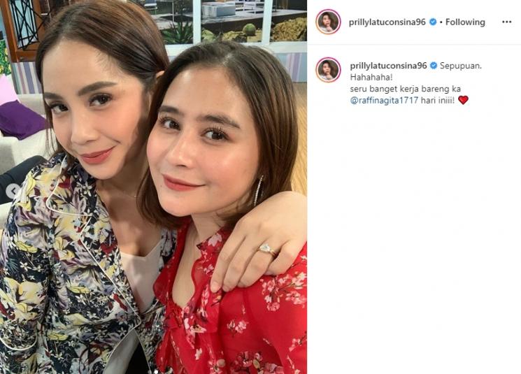 Prilly Latuconsina dan Nagita Slavina. (Instagram/@prillylatuconsina96)