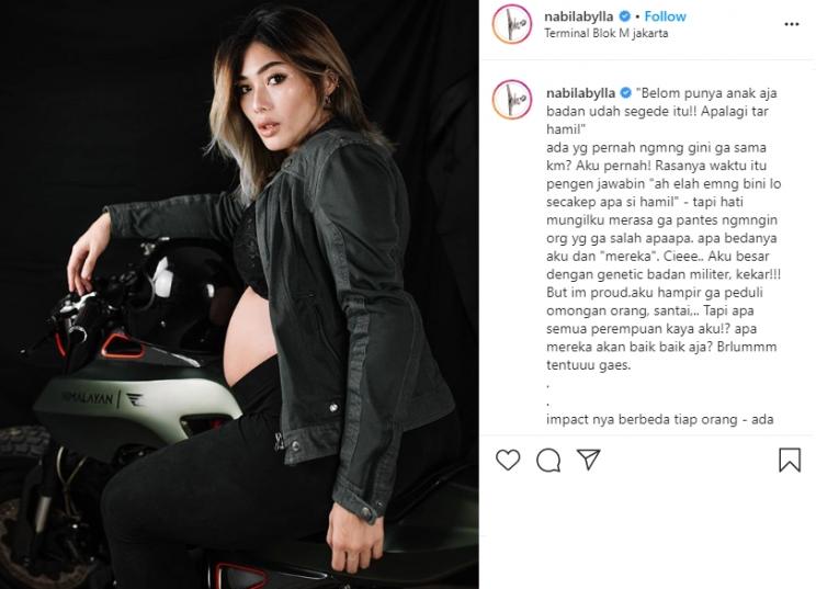 Nabila Putri. (Instagram/@nabilabylla)