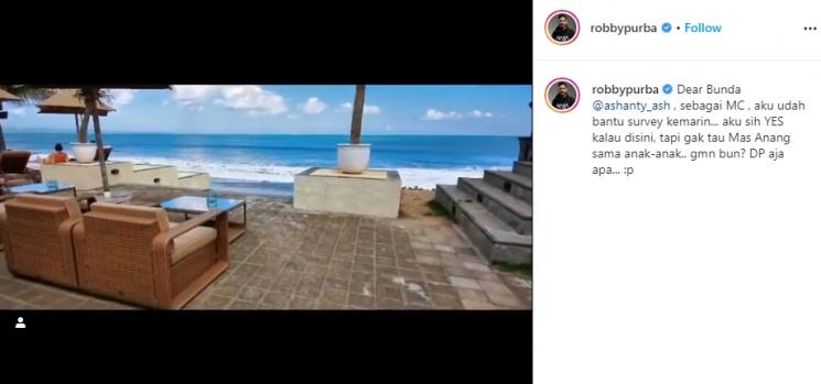 Tempat pernikahan Atta Halilintar dan Aurel Hermansyah. (Instagram/@robbypurba)