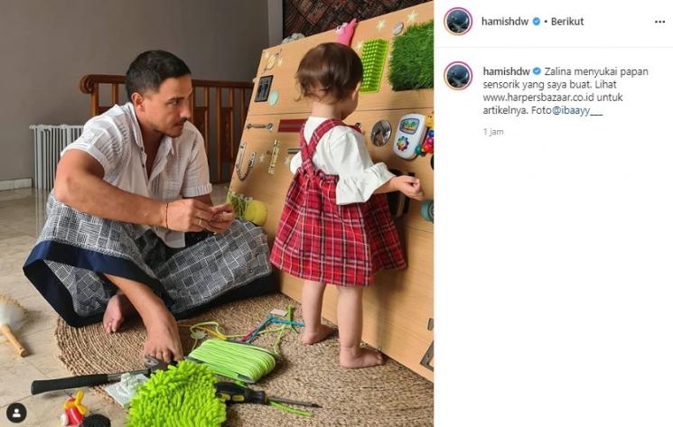 Hamish Daud bersama Baby Zalina. (Instagram/@hamishdw)