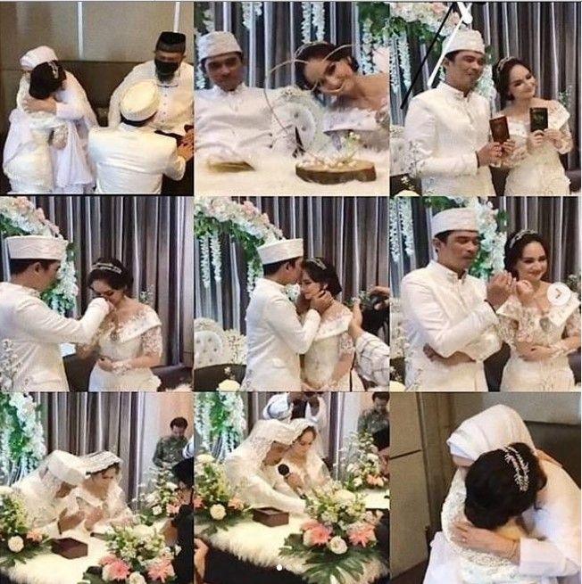 Foto pernikahan Angelica Simperler dengan suami almarhum Saphira Indah, Rico Hidros Daeng.  (Instagram)