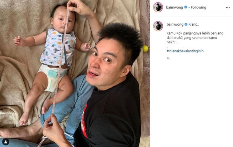 Baim Wong dan Kiano Tiger Wong. (Instagram/@baimwong)