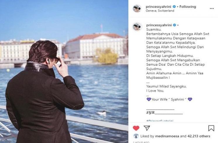 Reino Barack ulang tahun (Instagram @princessyahrini)