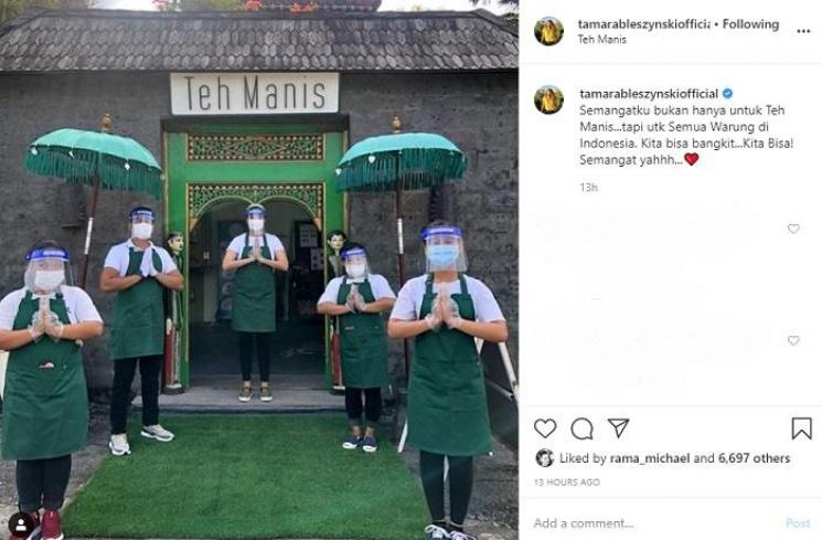 Restoran Teh Manis milik Tamara Bleszynski (Instagram @tamarableszynskiofficial)