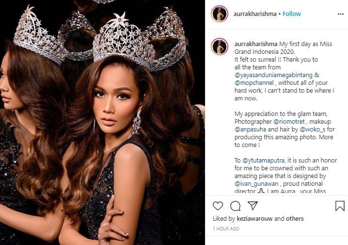 Potret cantik Aura Kharishma. (Instagram/@aurrakharisma)
