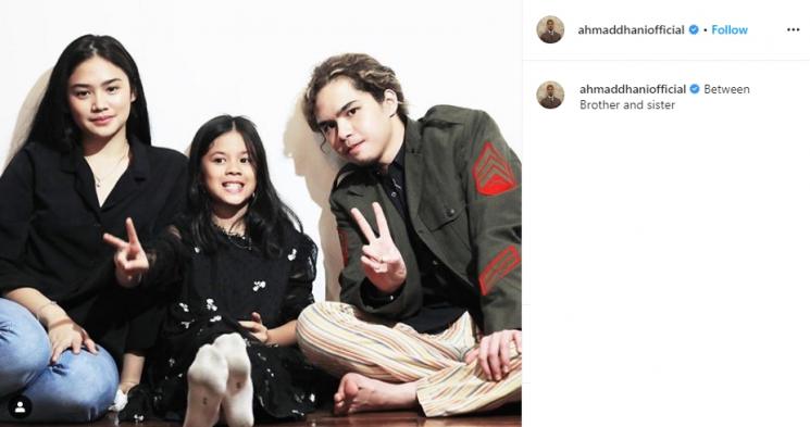 Dul Jaelani dan Tyarani Savitri Nugraha. (Instagram/@ahmadhaniofficial)