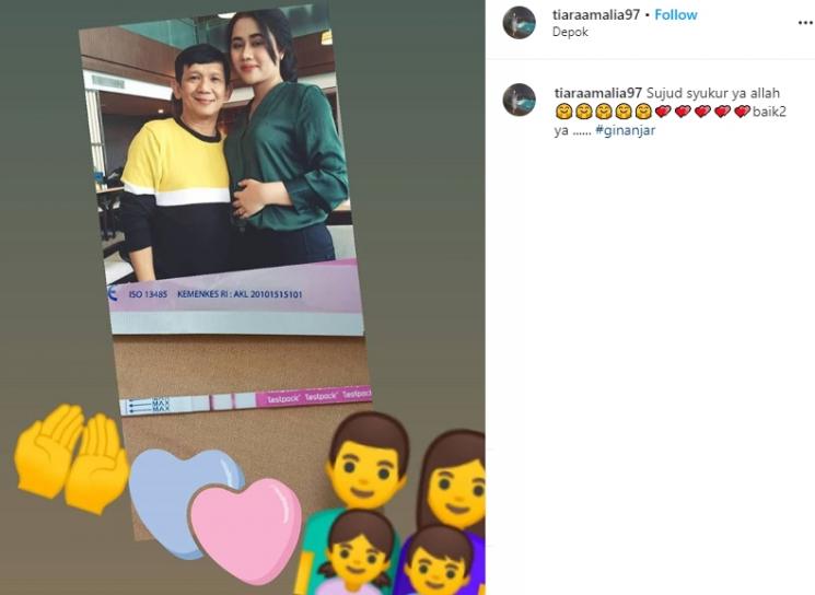 Tiara Amalia dan Ginanjar (Instagram/@tiaraamalia97)