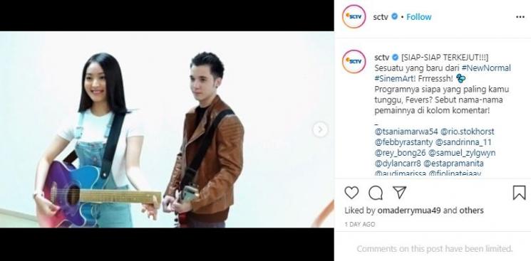 Natasha Wilona dan Stefan William. (Instagram/@sctv)