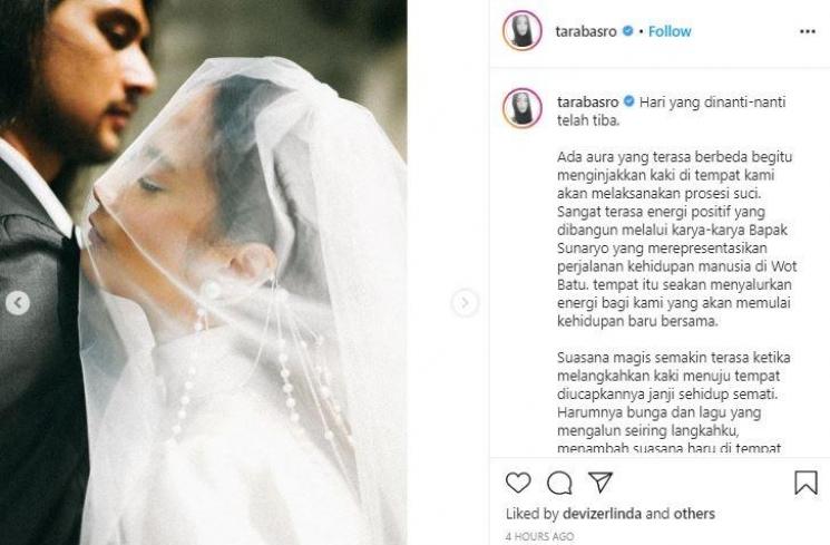 Momen nikahan Tara Basro dan Daniel Adnan. (Instagram/@tarabasro)